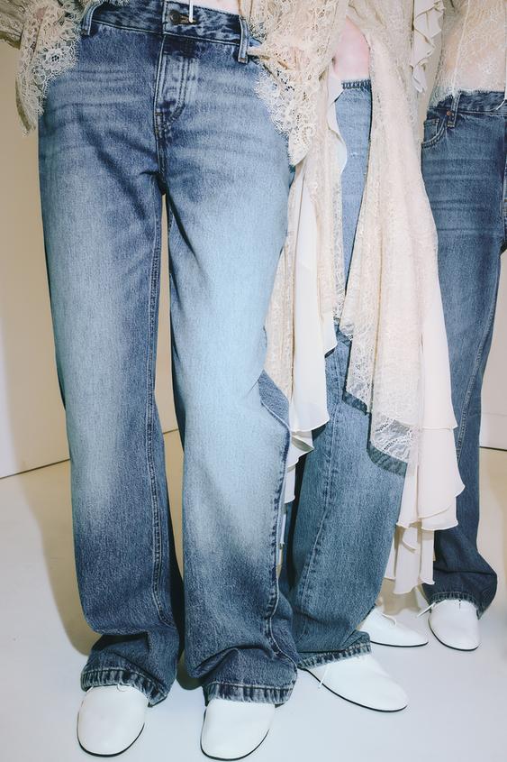 ZW COLLECTION LOW-RISE BOOTCUT JEANS