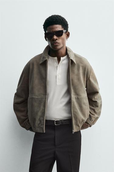 CAZADORA PIEL ANTE - Arena de Zara