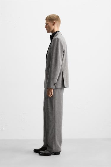 PANTALON DE COSTUME STRUCTURÉ ÉDITION LIMITÉE - Gris de Zara - Image 3