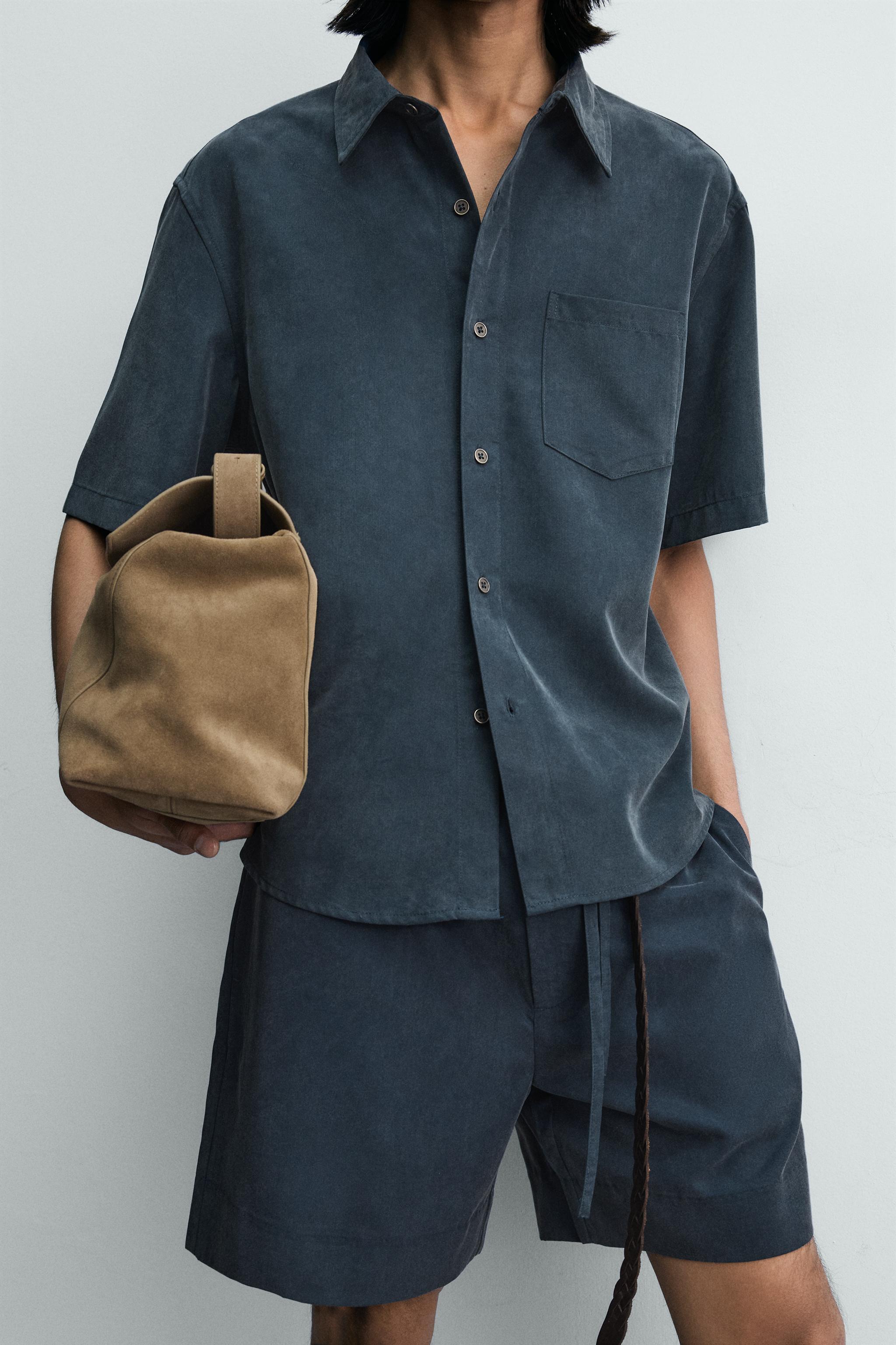 WASHED EFFECT RELAXED FIT SHIRT