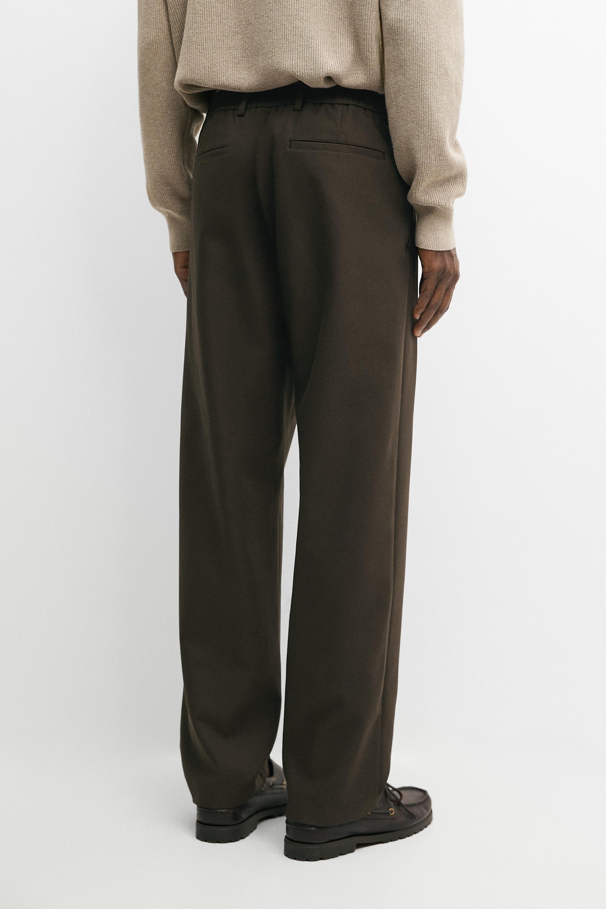 100% cotton pants with elasticated waistband