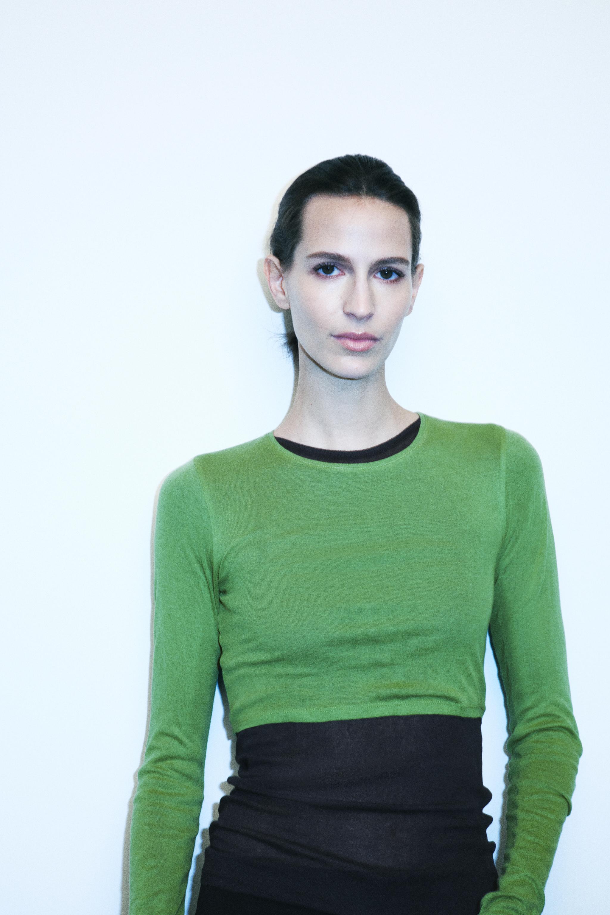 SUPIMA® CROPPED T-SHIRT — Green