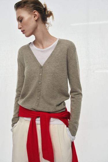 جاكيت 100% صوف فائق النعومة - فيسون فيجوريه الخاص بـ Zara