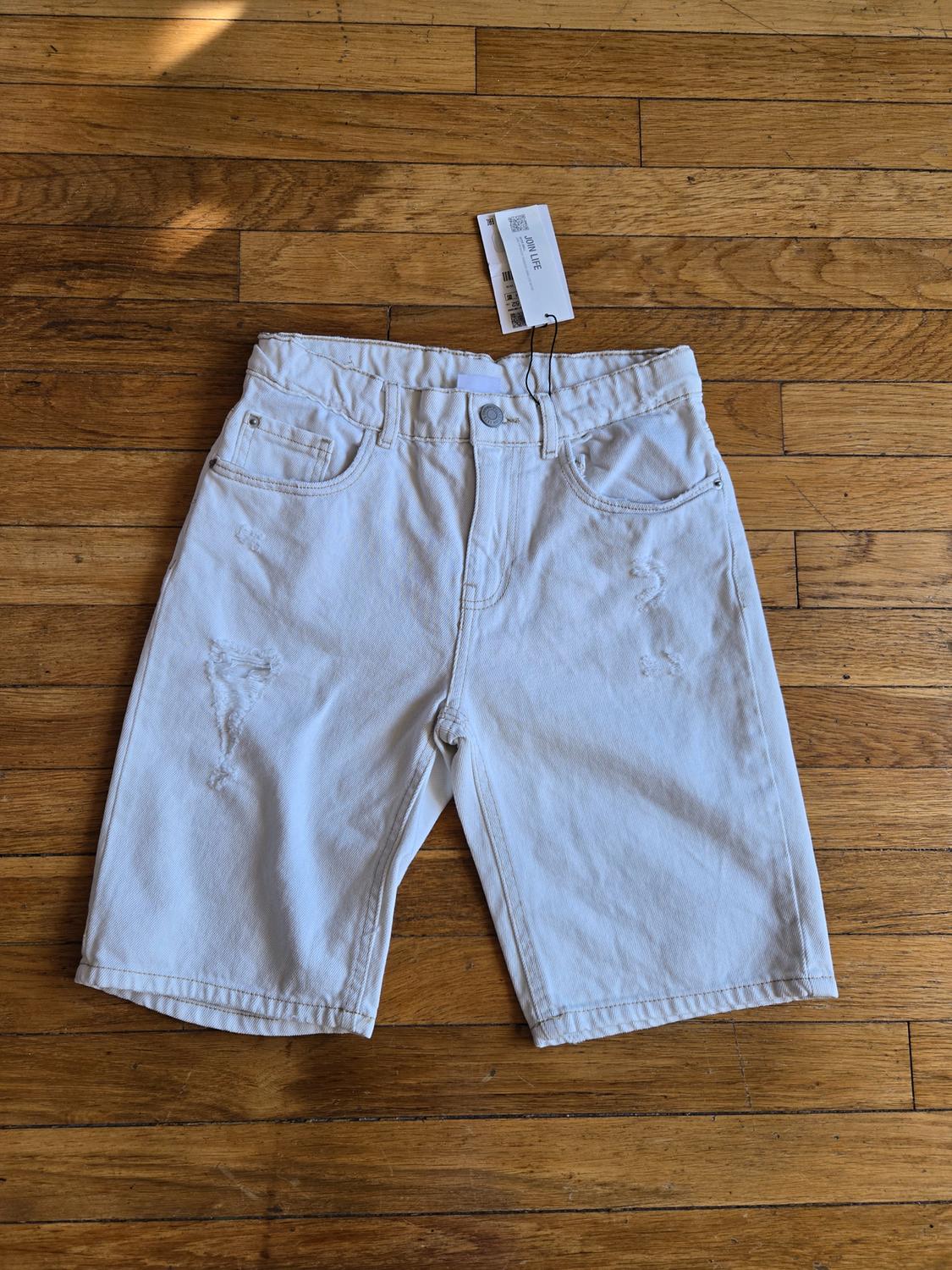 ZARA BOYS RIPPED SHORTS RELAXED FIT - Image 5