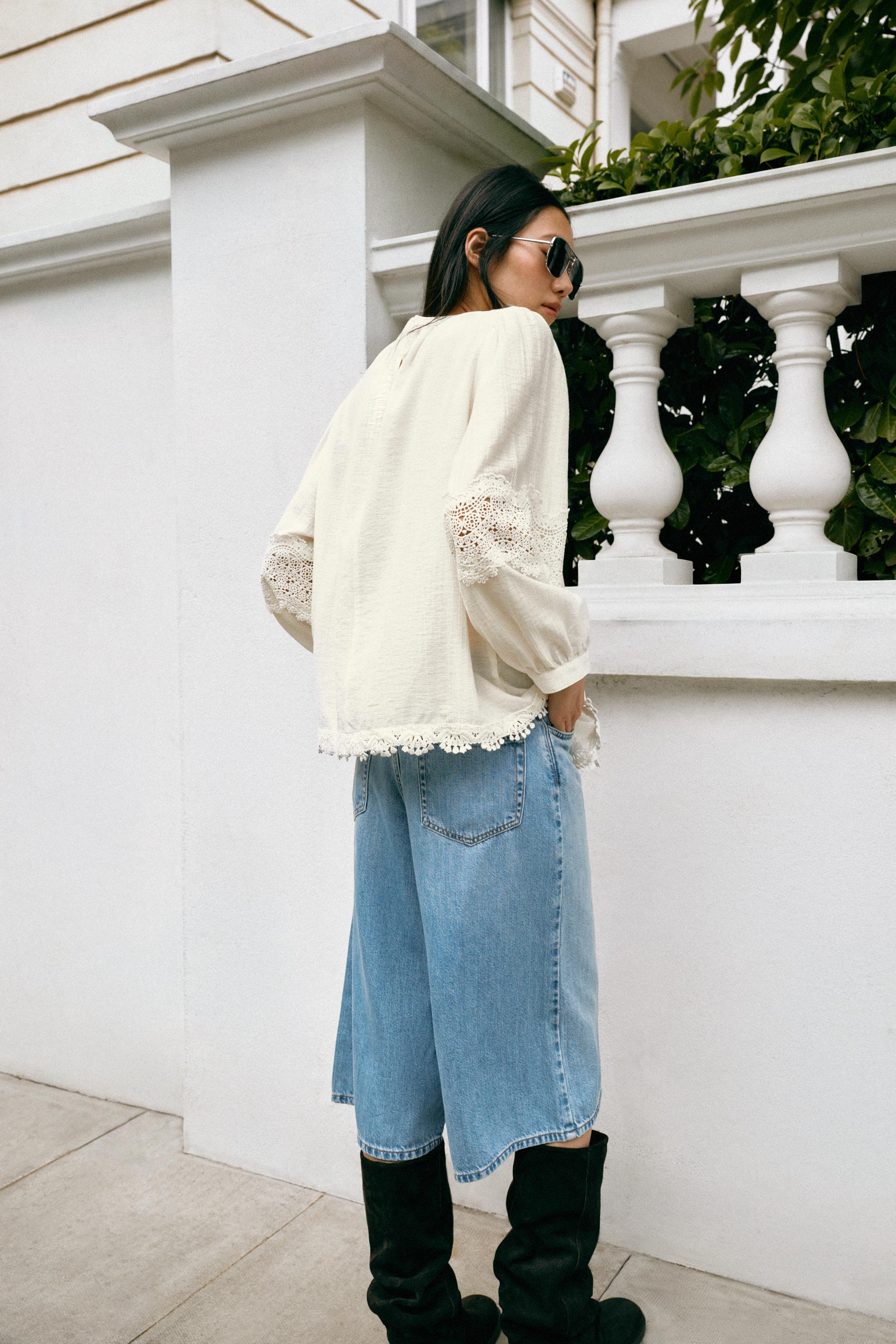 Zara ROMANTIC LACE BLOUSE — фото 6