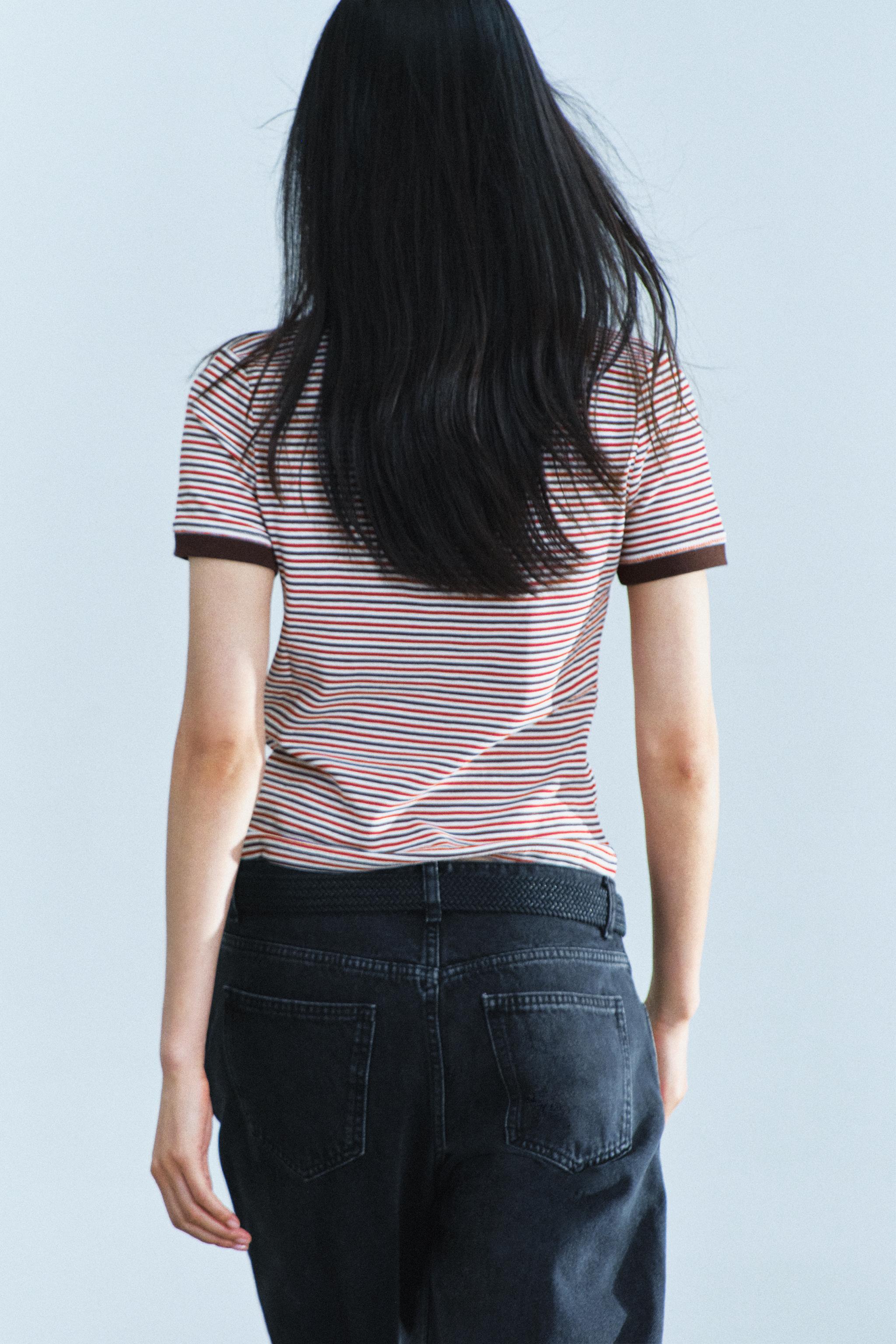 STRIPED SHORT SLEEVE T-SHIRT - thumbnail 9