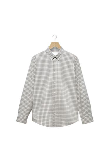 KARIERTES REGULAR-FIT-HEMD - Sandfarben von Zara
