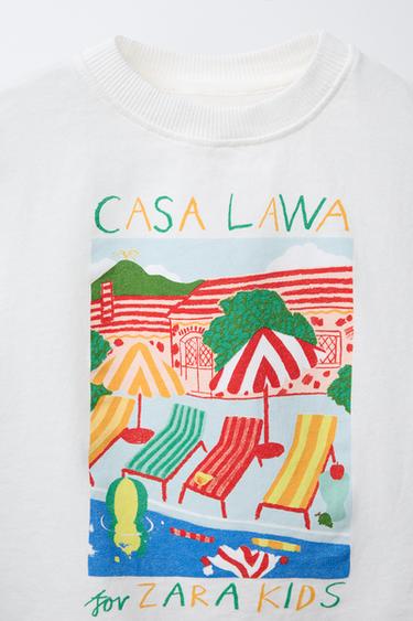 T-SHIRT IMPRIMÉ CASA LAWA © X ZARA KIDS - Vert de Zara - Image 2