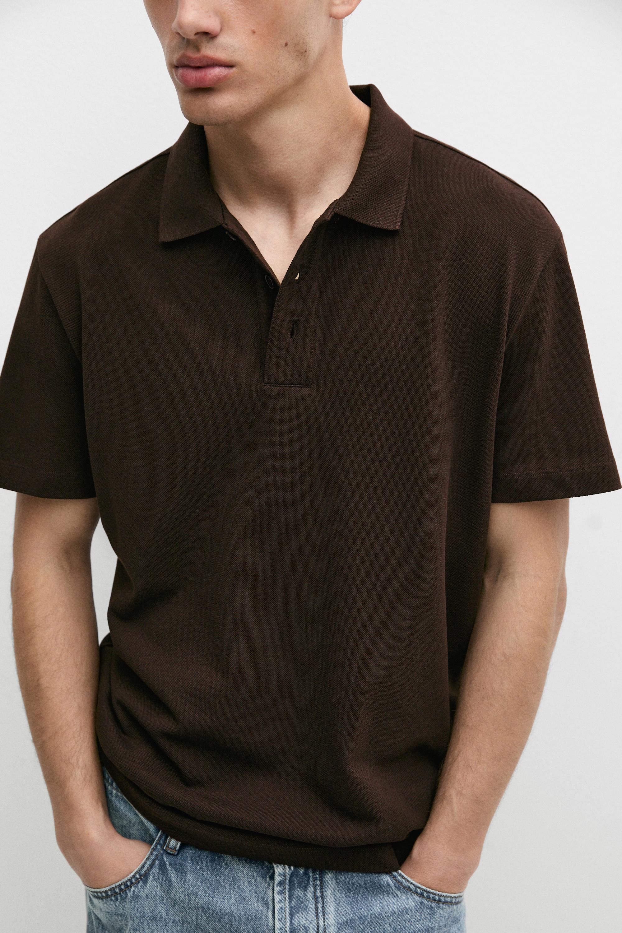 Piqué 100% cotton polo shirt