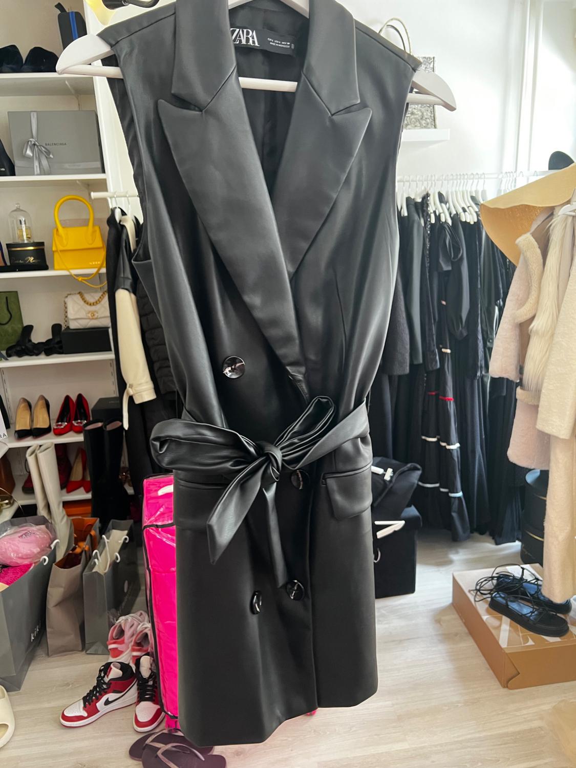 FAUX LEATHER WAISTCOAT - Image 6
