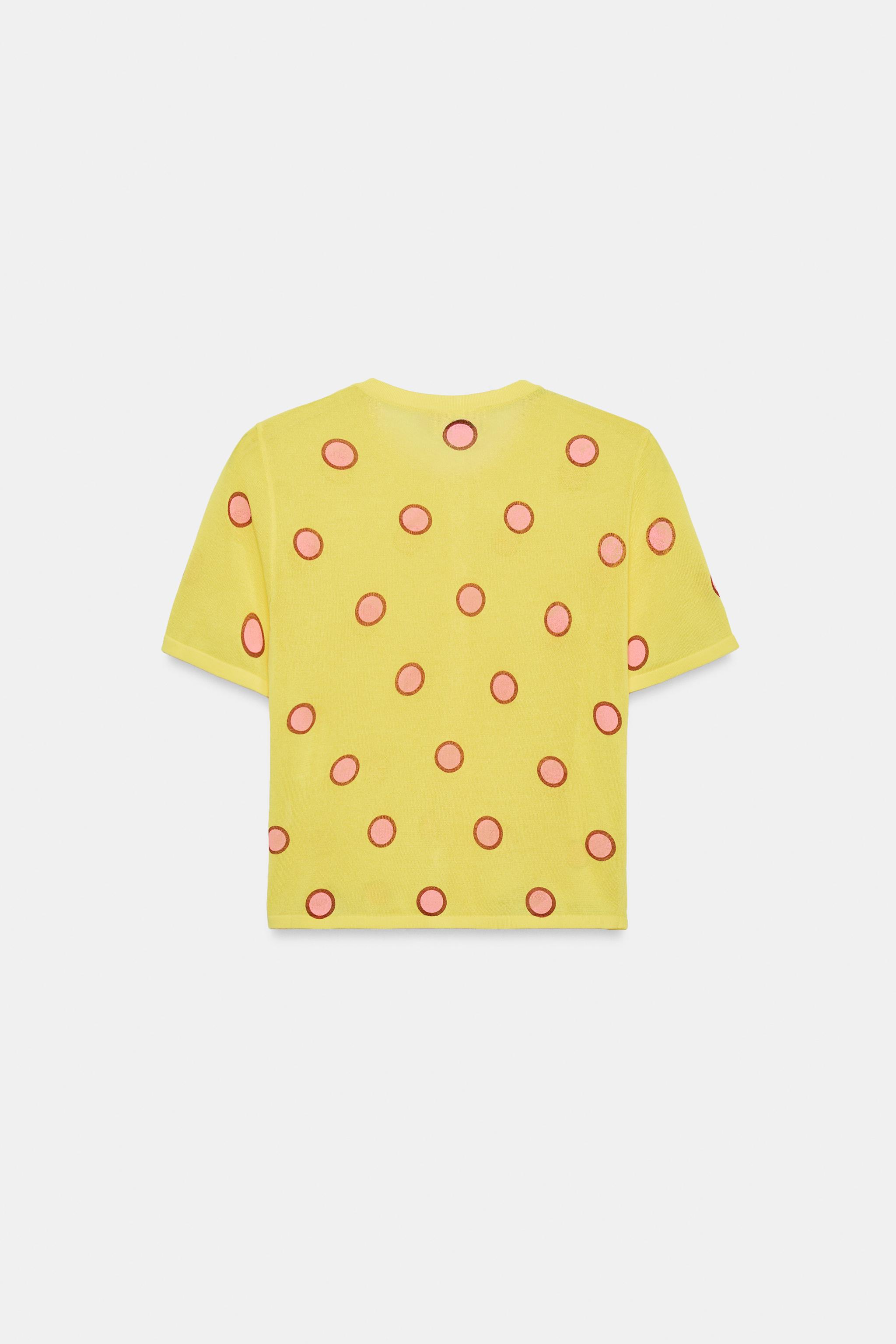 JACQUARD KNIT SHORT SLEEVE JACKET