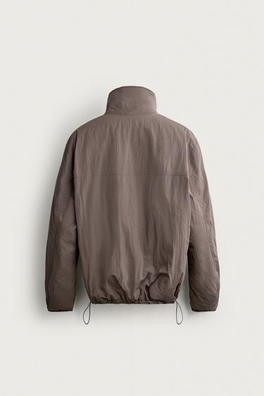 QUILTED TECHNICAL JACKET — Plum 2