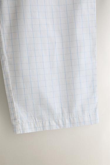 CHECK TROUSERS - Oyster-white by Zara - Image 2