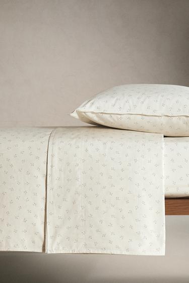 DRAP DE DESSUS ENFANT COTON MINIFLEUR - Bleuté de Zara - Image 2