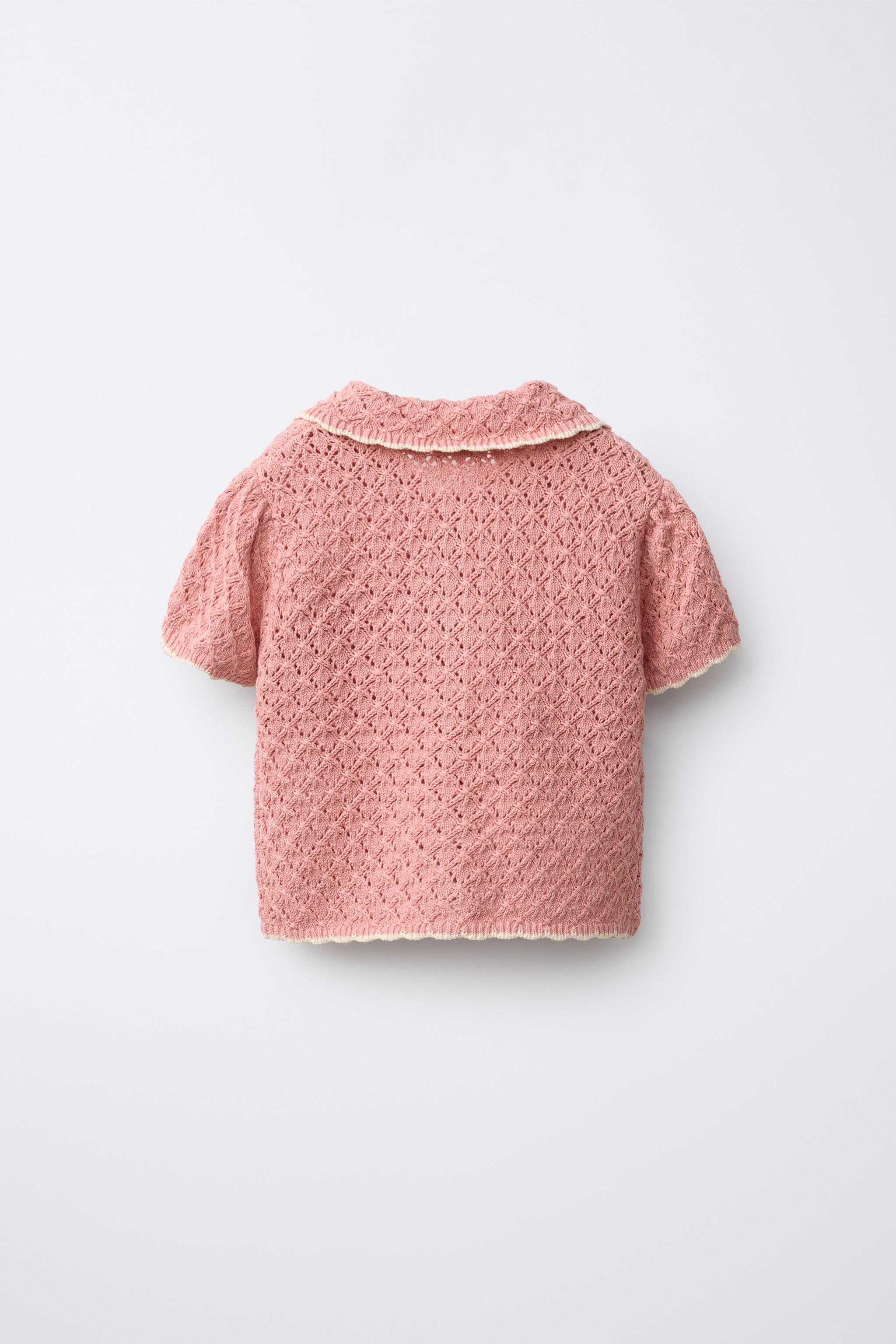 POLO EN MAILLE FLEURS