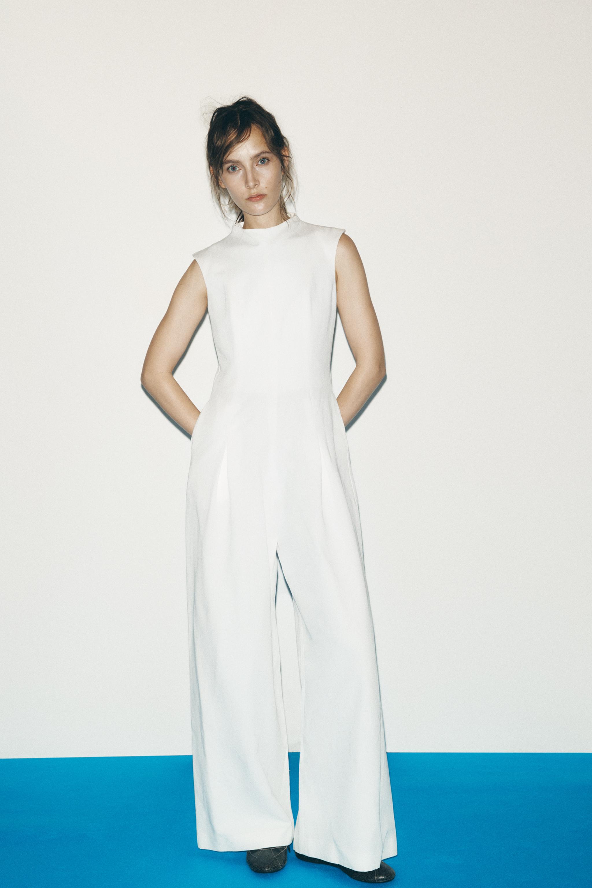 wide leg jumpsuit zara