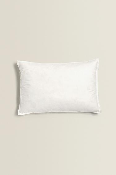 FEATHER CUSHION INSERT COTTON COVER - White by Zara - Image 3