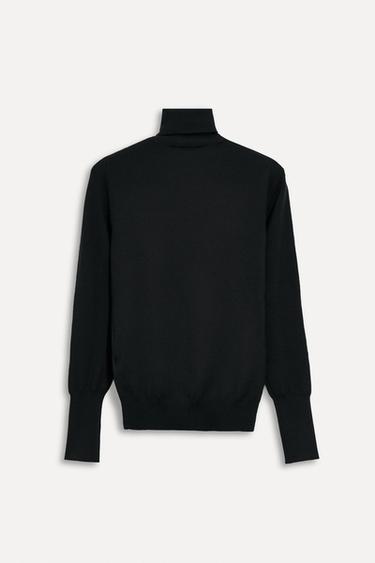 PULL CONTENANT DE LA LAINE 50E ANNIVERSAIRE - Noir de Zara - Image 3