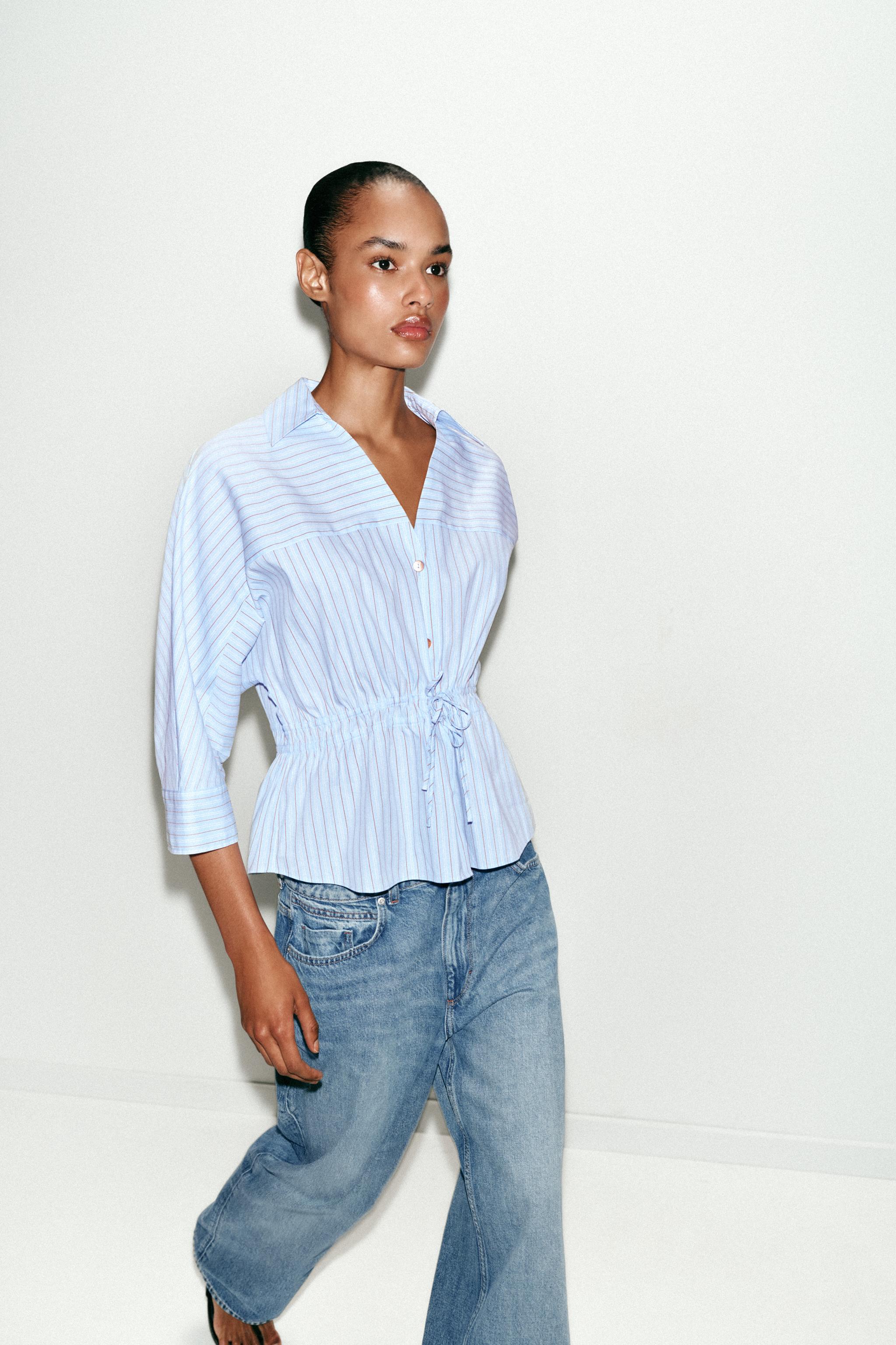 BOW STRIPED SHIRT