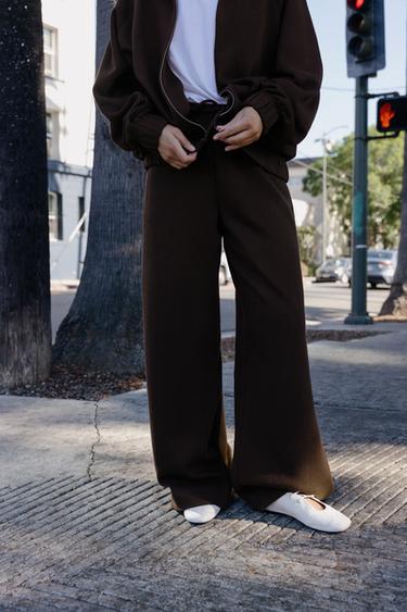 TRACKSUIT WITH JACKET AND WIDE-LEG TROUSERS - 271 by Zara - Image 3