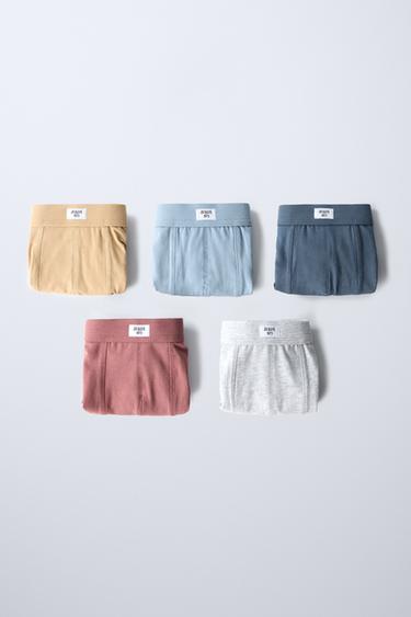 Zara AGES 3-14/FIVE-PACK OF TAGLESS BOXERS - Multicolored - Image 0