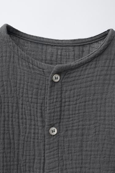 COTTON GAUZE SHIRT - Steel by Zara - Image 2