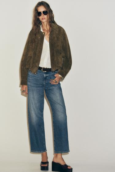 JEAN Z1975 STRAIGHT LOOSE TAILLE MOYENNE - Bleu de Zara - Image 0