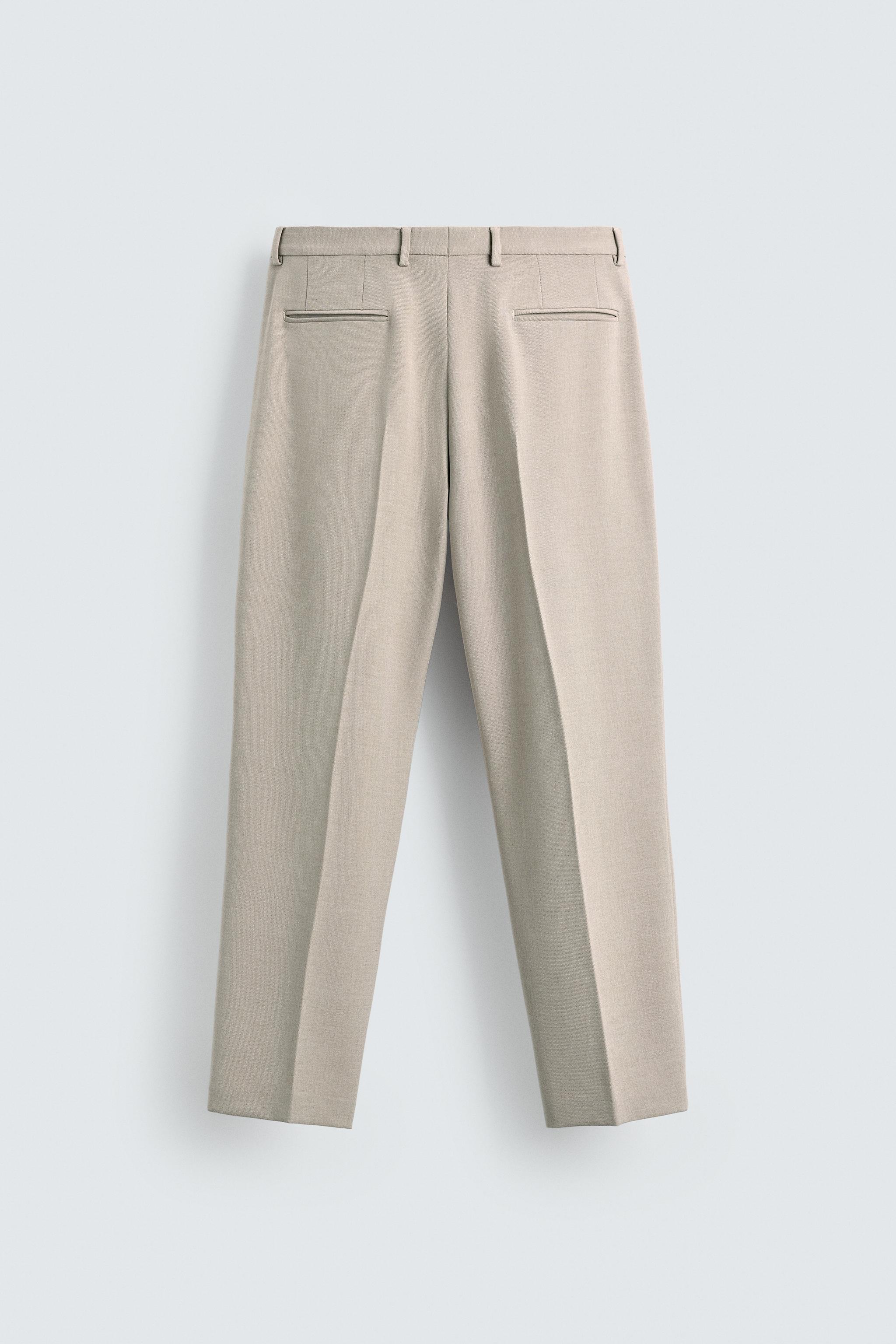 SLIM FIT スーツパンツ - 空色 | ZARA Japan / 日本