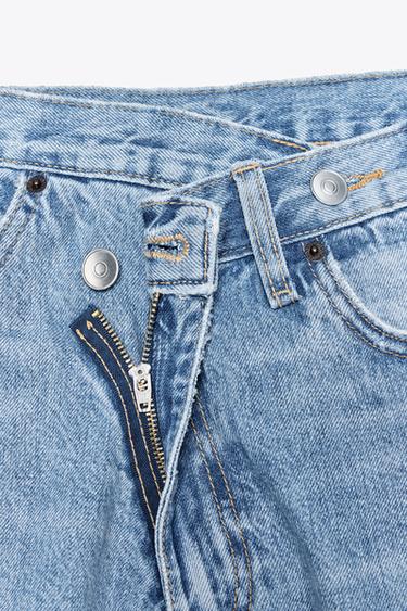 HIGH-WAIST WIDE-LEG TRF JEANS - Light blue by Zara - Image 6