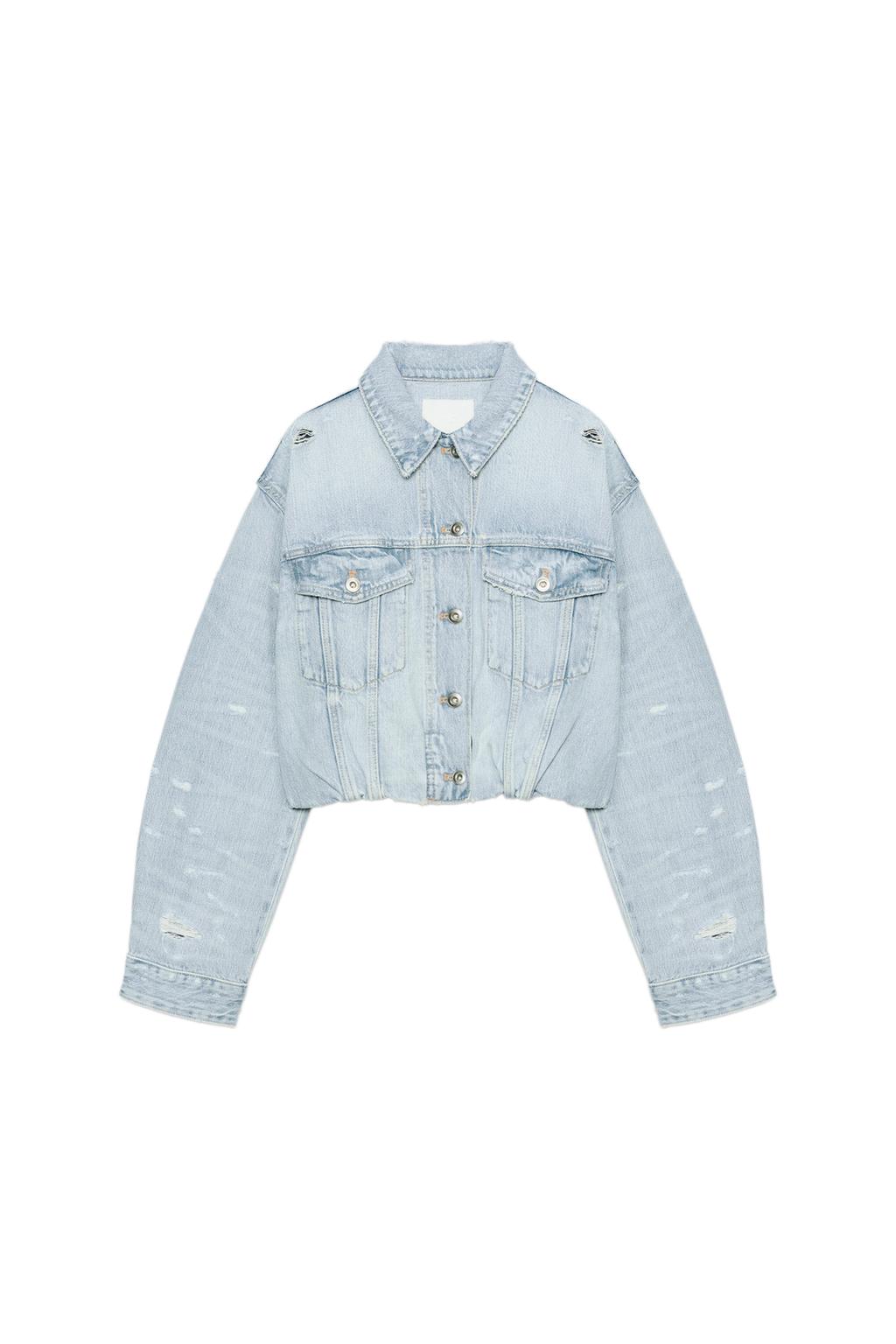 TRF RIPPED DENIM JACKET - image 4