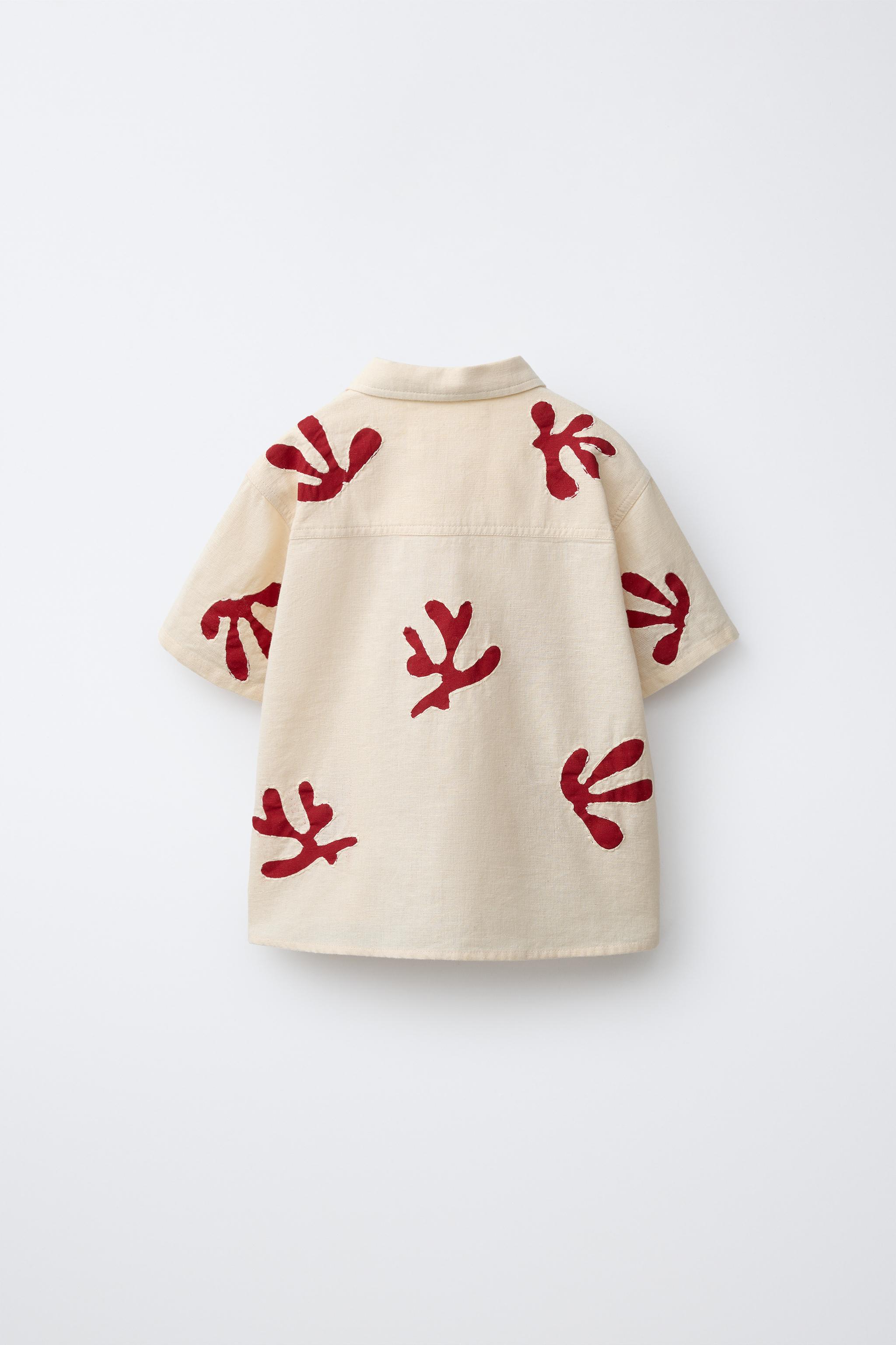EMBROIDERED LINEN SHIRT