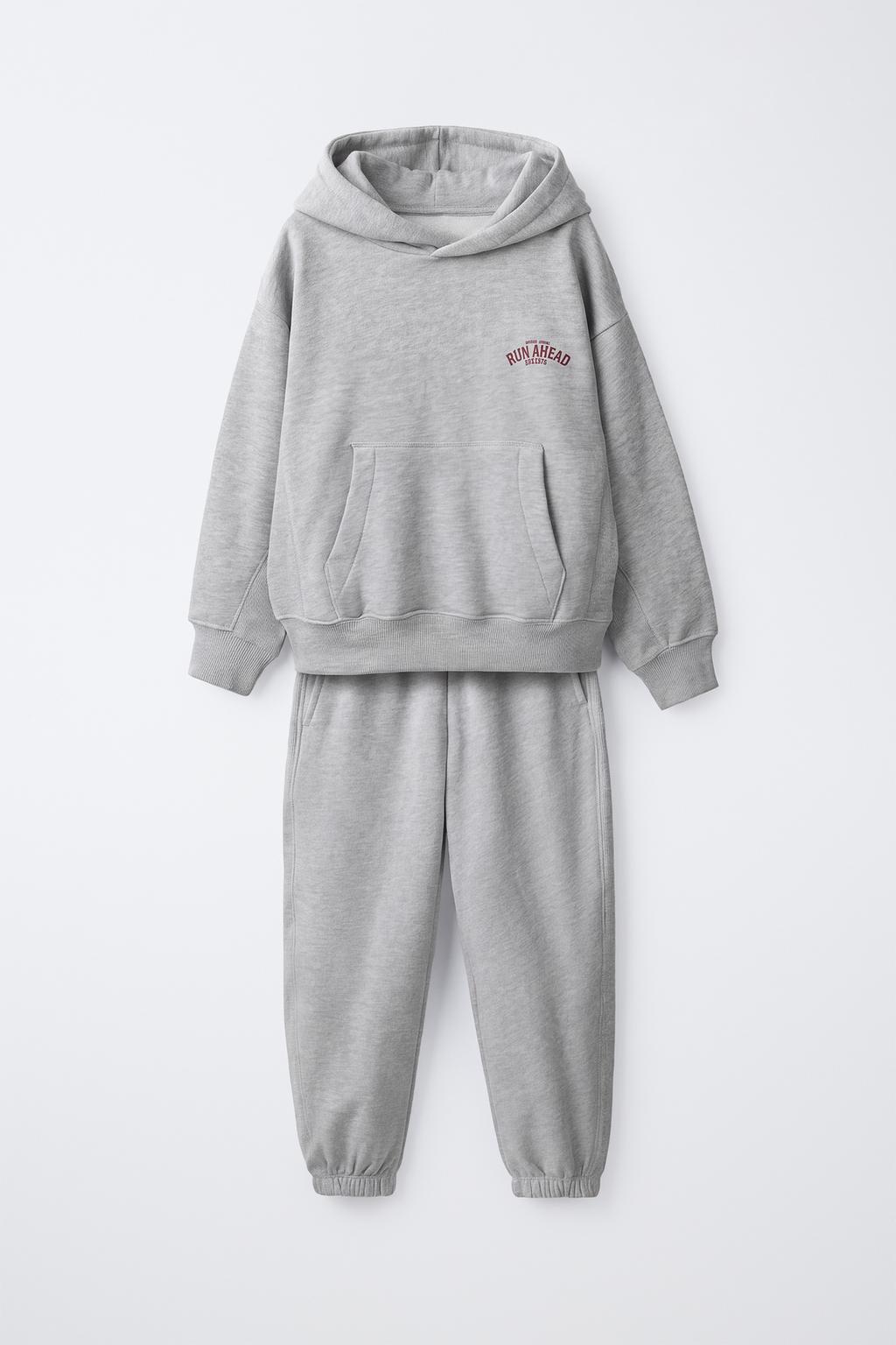 VARSITY TEXT HOODIE AND JOGGERS SET