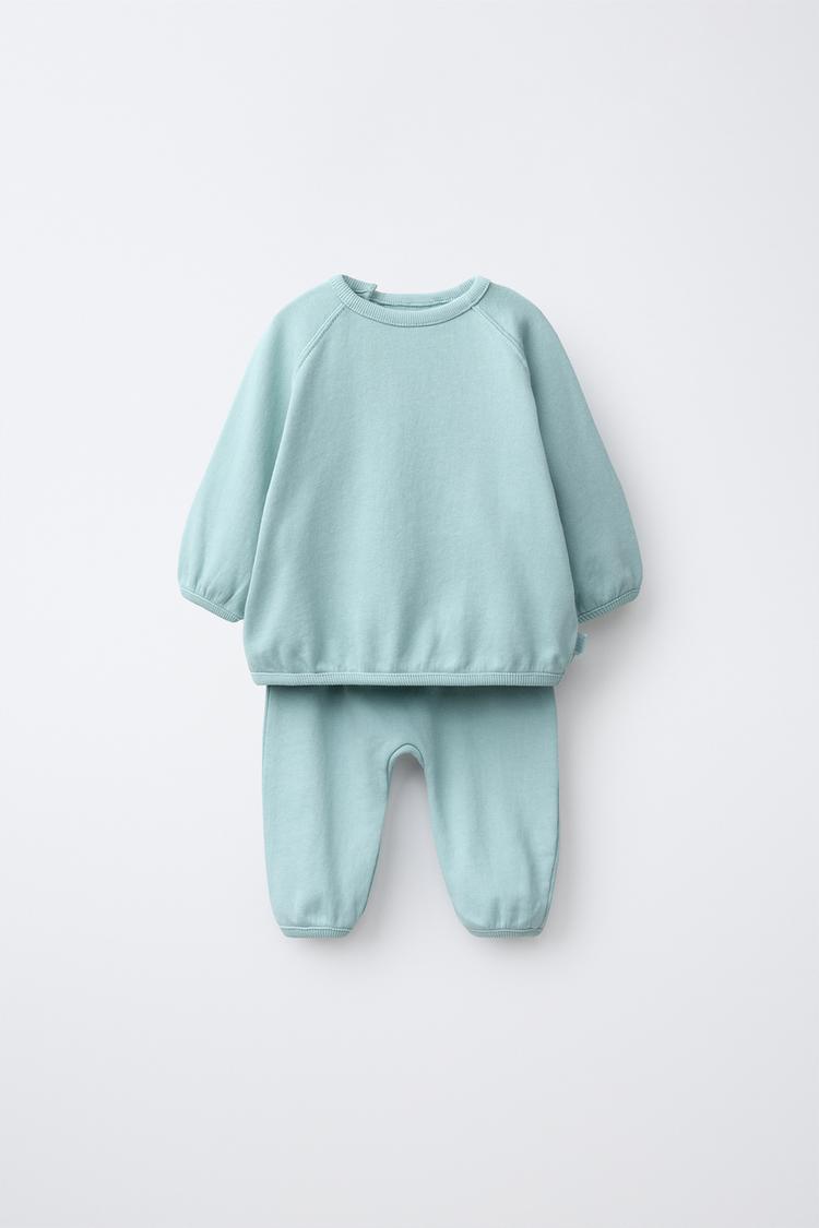 CONJUNTO SUDADERA Y PANTALÓN BALLOON LISO