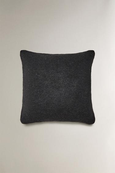Zara KNIT CUSHION COVER - Anthracite grey - Image 0