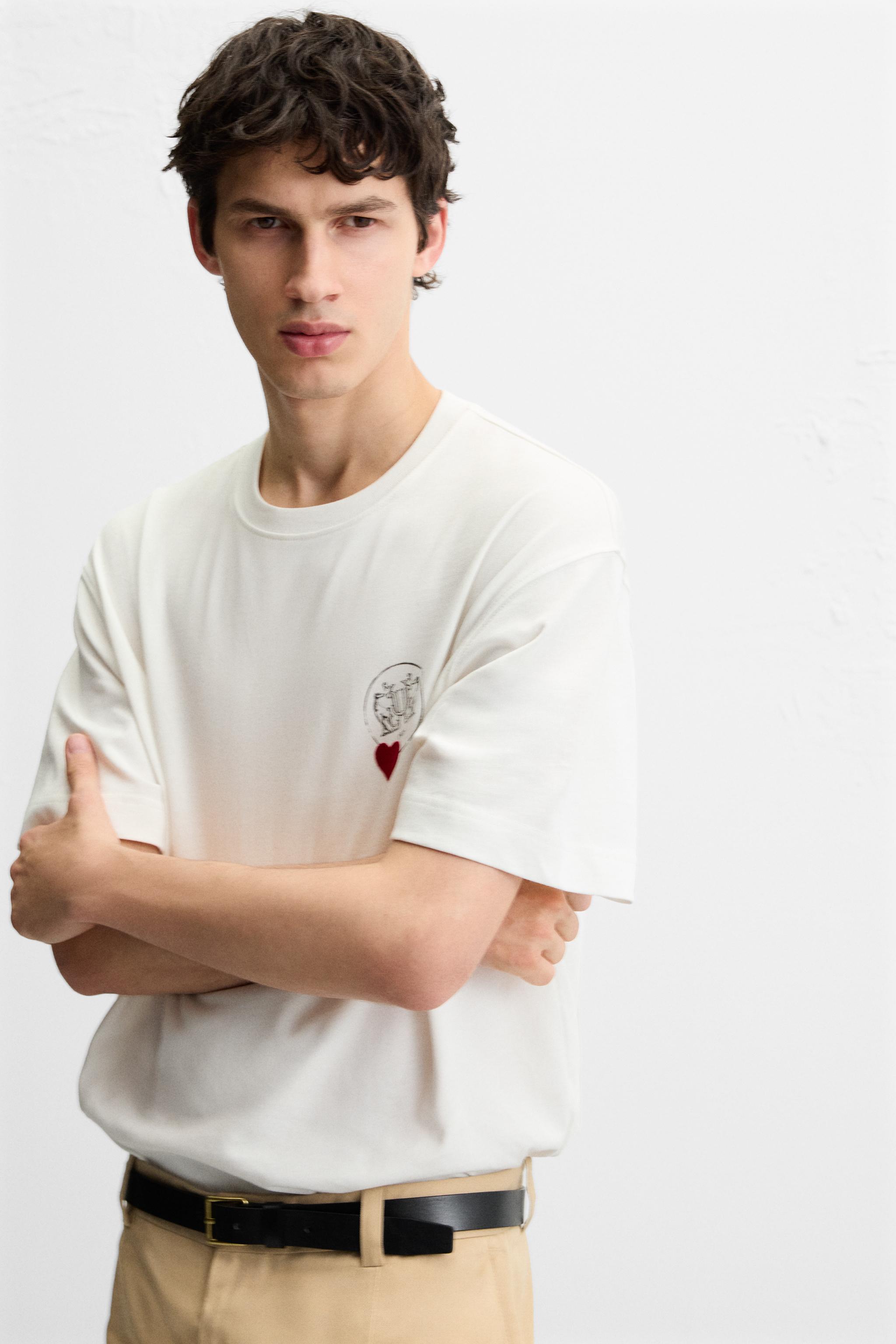 ★MIM the wardrobe★ Blur Heart T-Shirt White MW251HT9WH MM6 Maison Margiela shirt White unisex