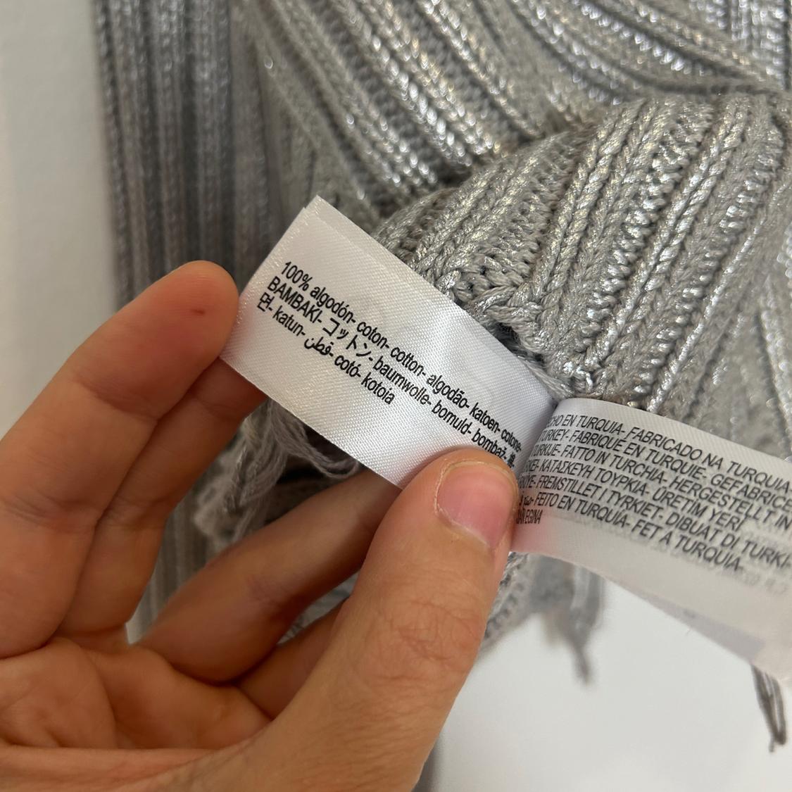 FOIL KNIT CROP SWEATER - Image 6
