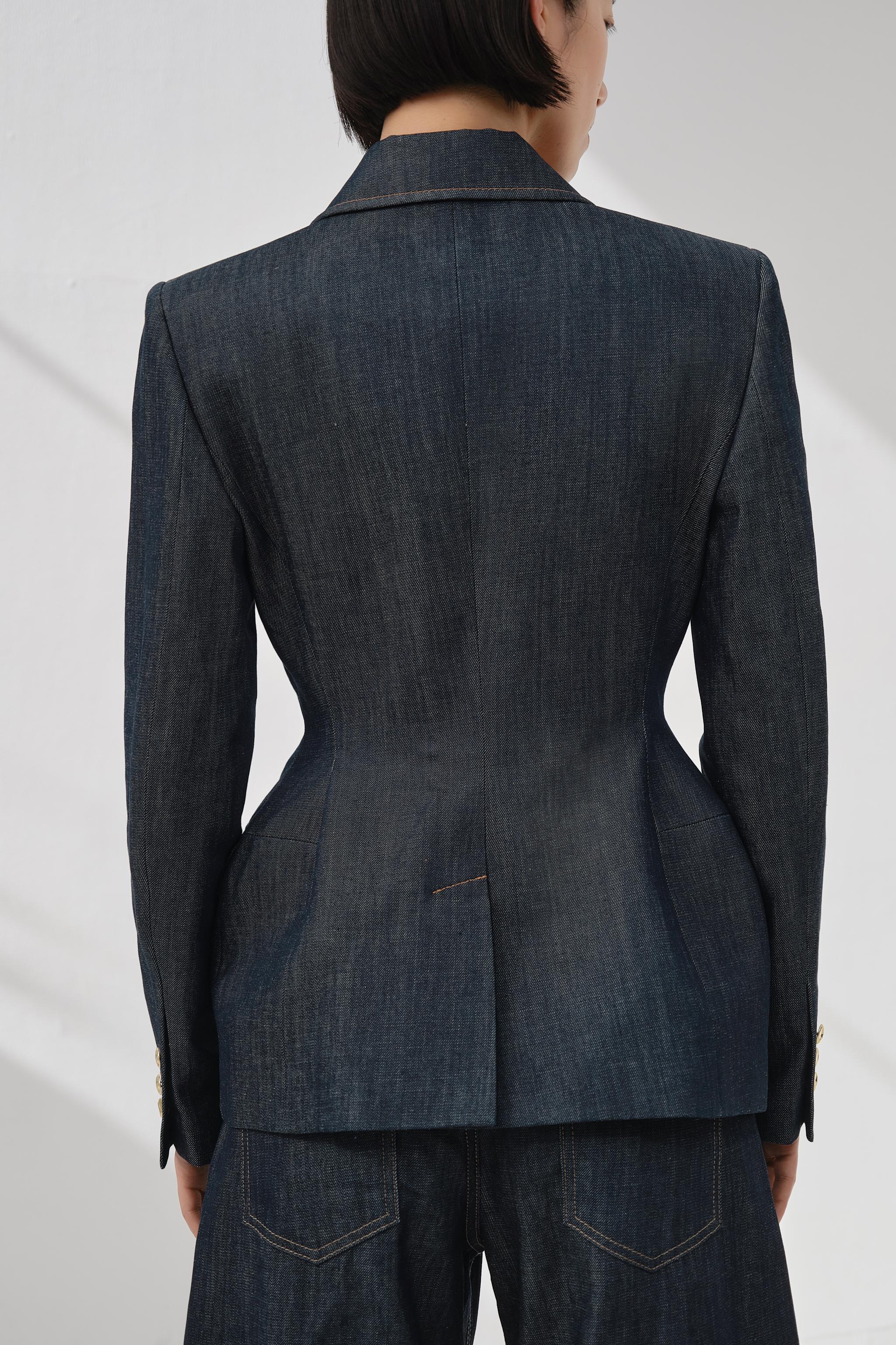 スペイン発送 ZARA ZW コレクション デニムブレザー 限定ブルー スペイン発送 ZARA ZWコレクション バルーンスリーブシャツ 限定