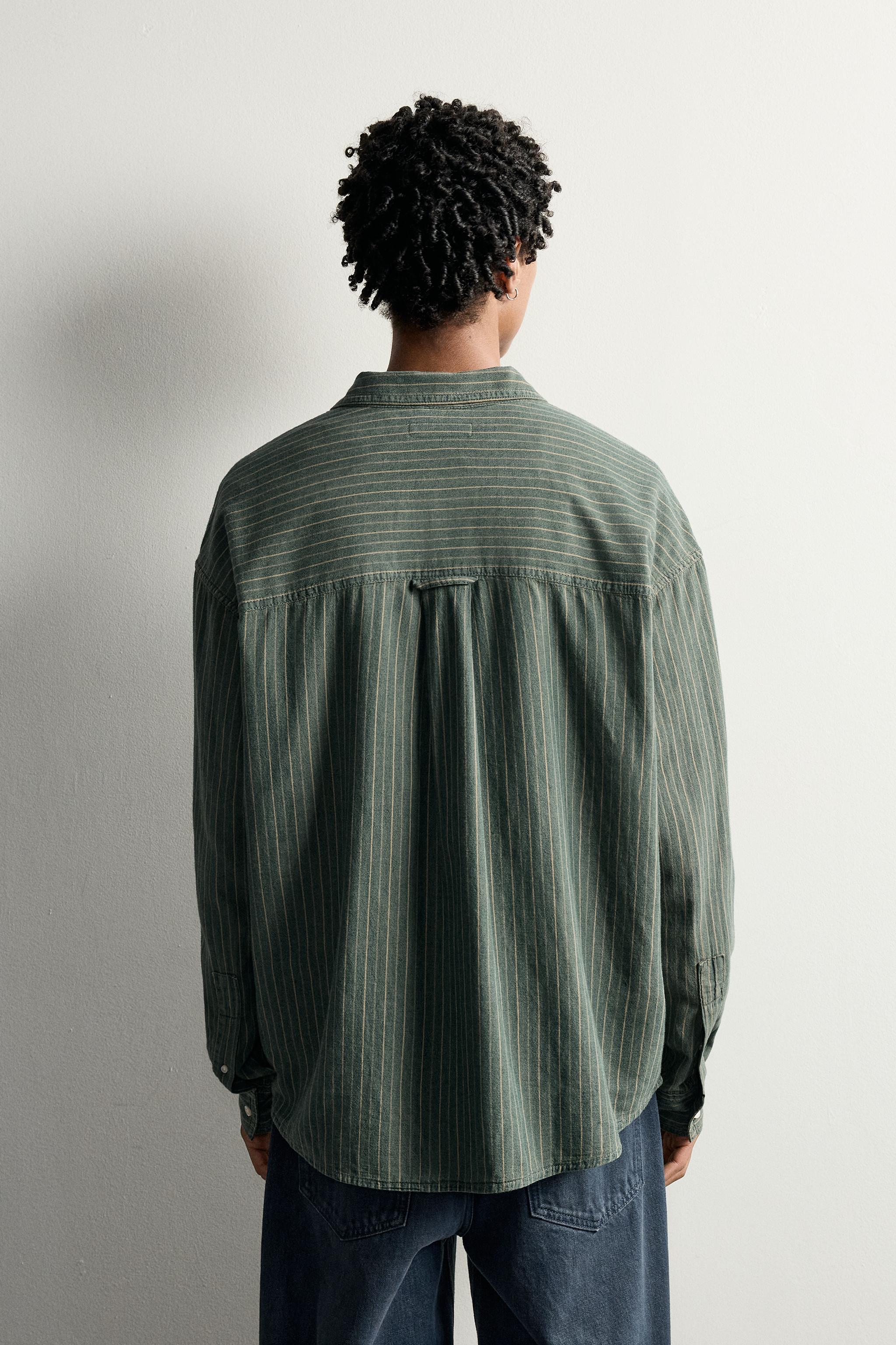 RELAXED FIT STRIPED SHIRT