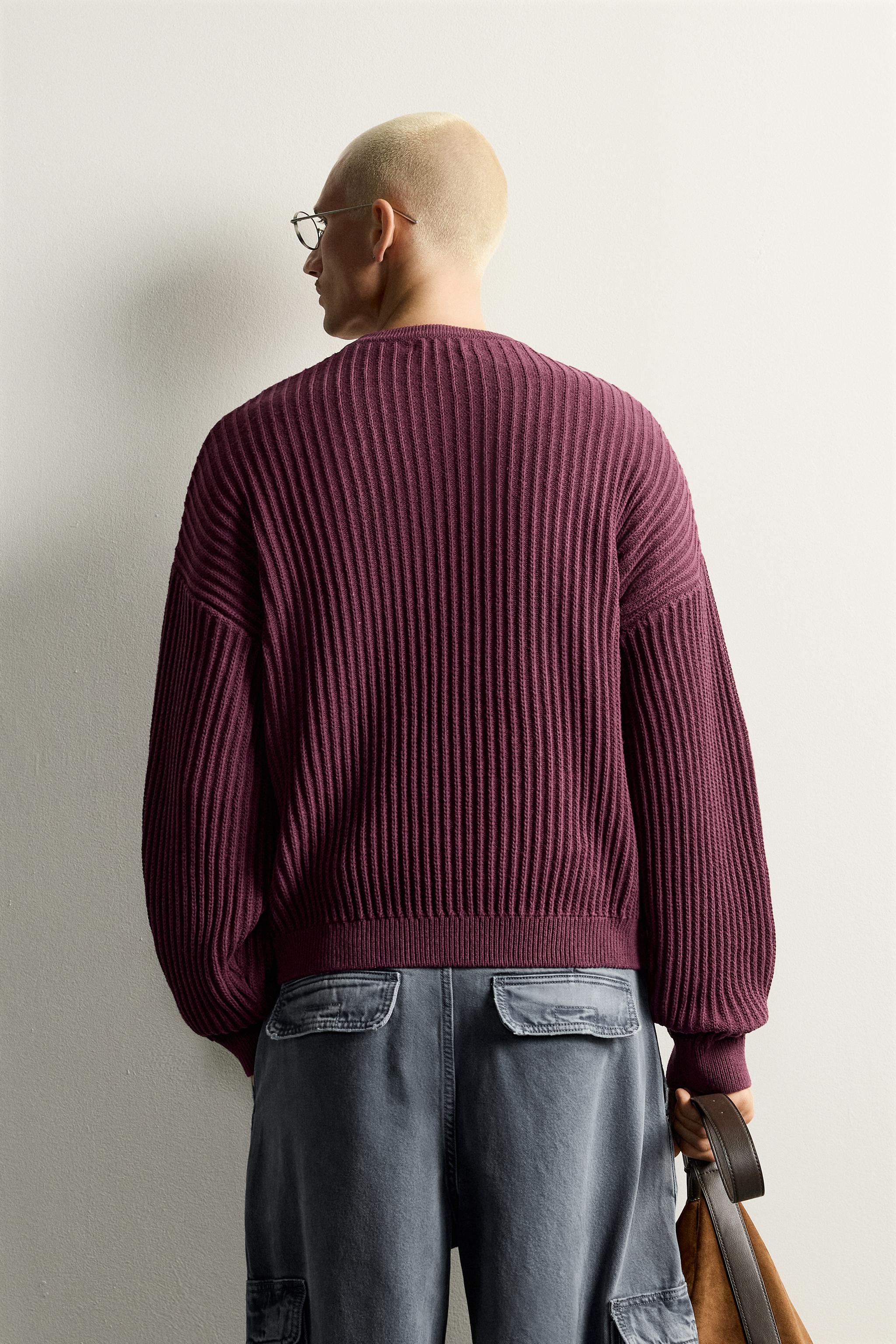 TEXTURED BOXY FIT JUMPER