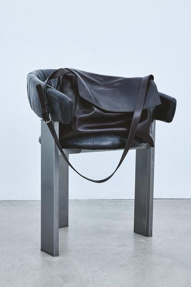 BANDOLERA PIEL XL LIMITED EDITION - Marrón de Zara