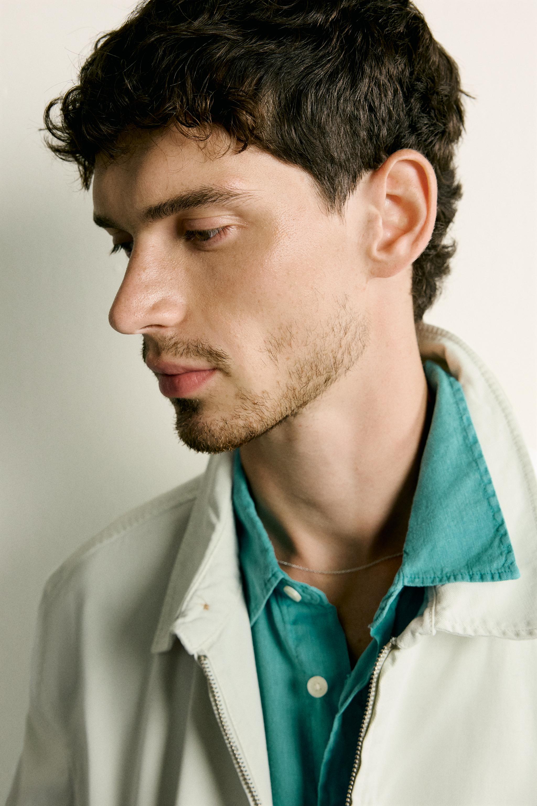 WASHED COTTON REGULAR FIT JACKET