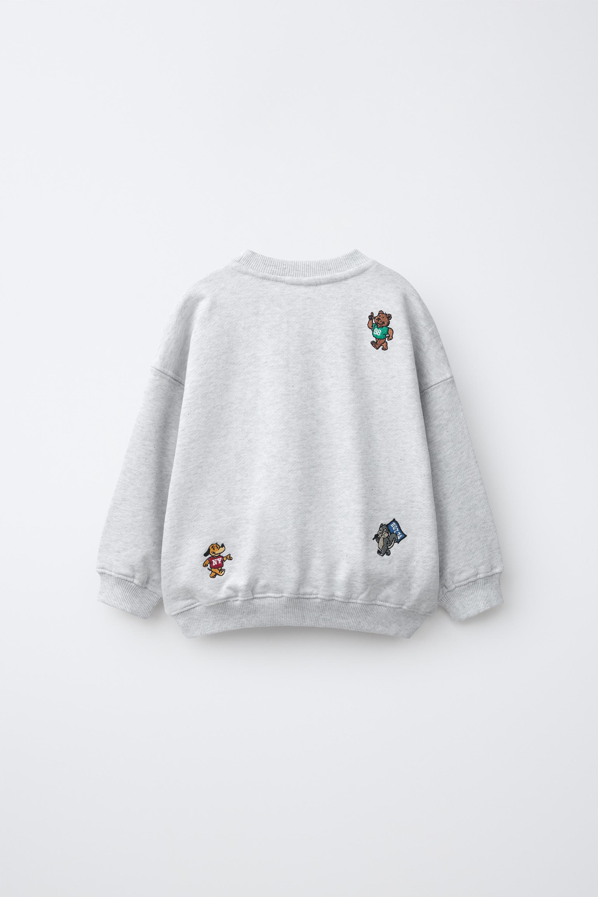 SWEAT AUX MOTIFS ANIMAUX BRODÉS