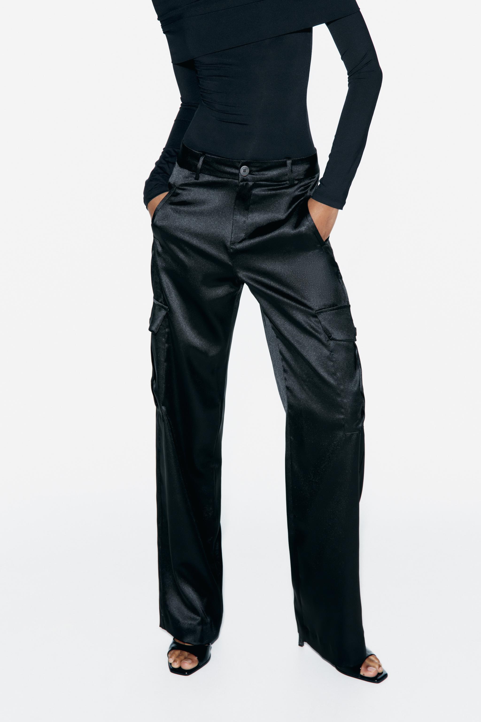 New $129 Zara Surplus Flare Cargo Pants SRPLS TGHT 05 Medium Large