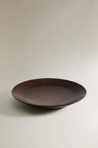 WOODEN SERVING DISH - Brown by Zara - Image 1