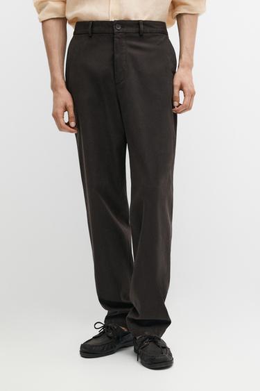Zara Jogger fit trousers - Brown