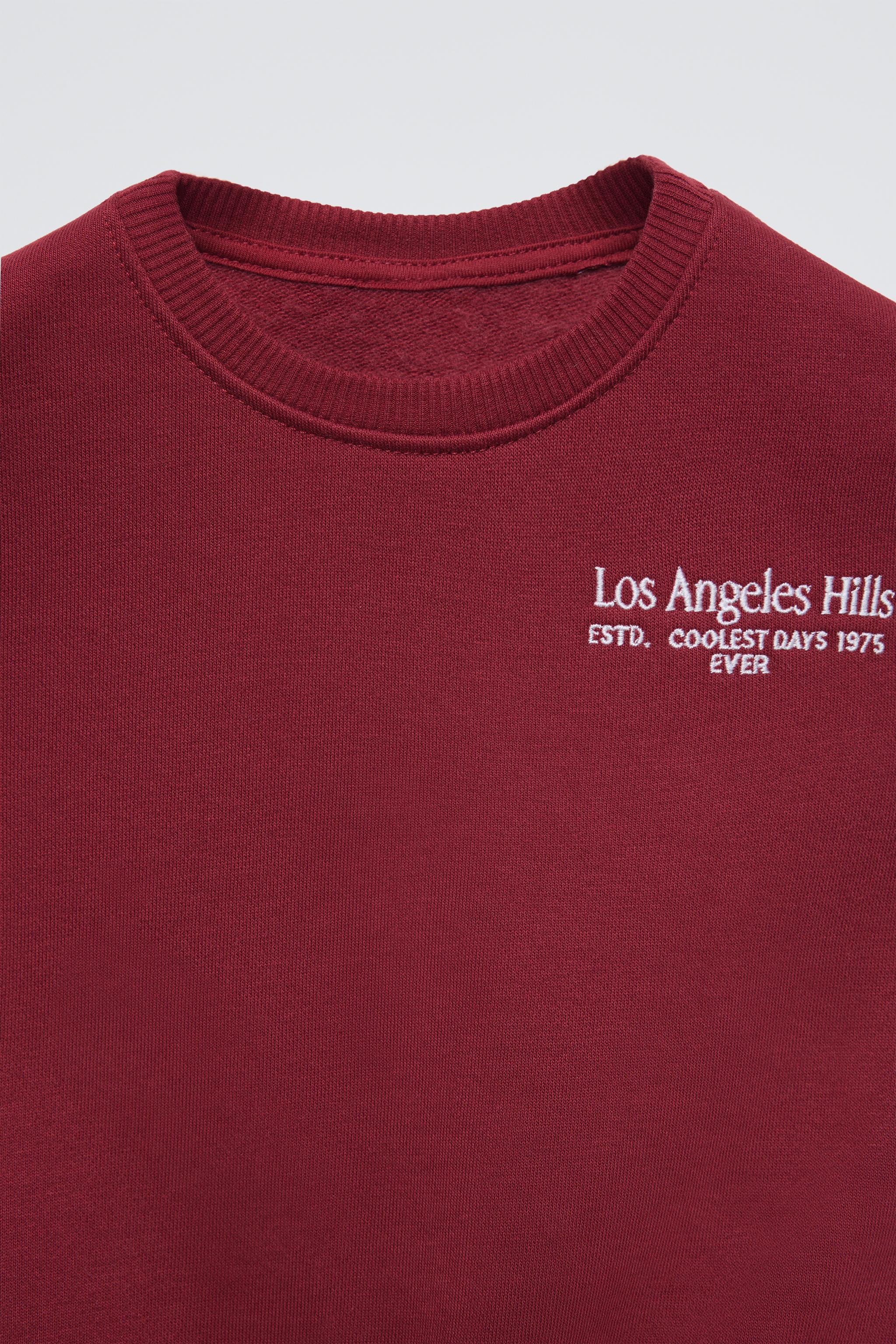 ★ZARA★ NAUTICAL EMBROIDERED TEXT SWEATSHIRT NAUTICAL EMBROIDERED TEXT SWEATSHIRT - Navy blue | ZARA