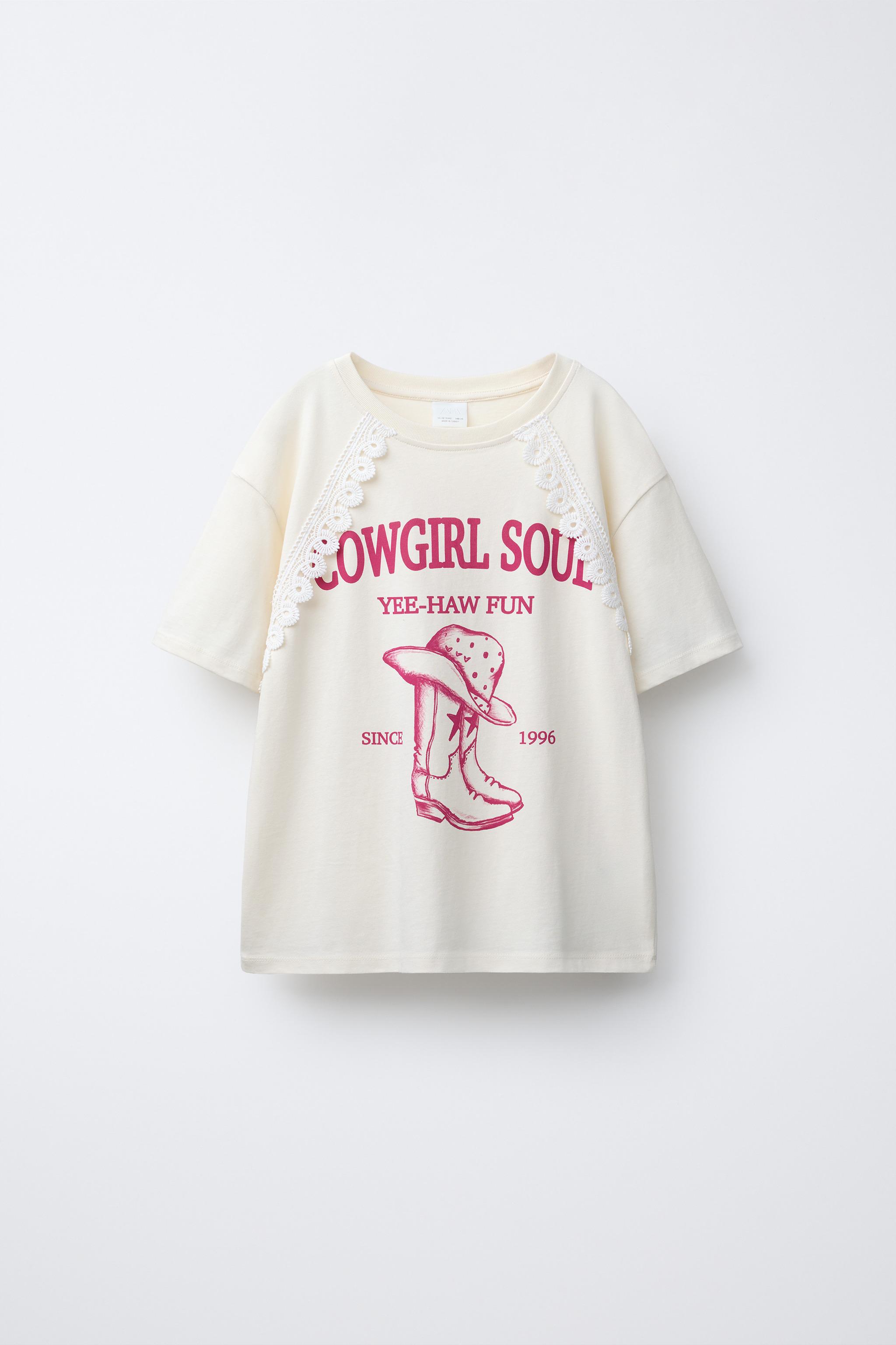 LACE PRINT T-SHIRT - Sand | ZARA South Africa
