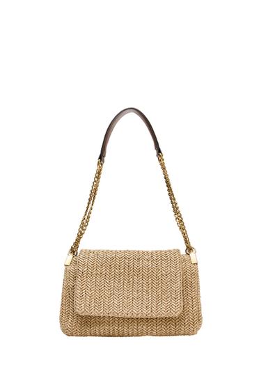 METALLIC CHAIN CROSSBODY BAG - Light beige by Zara