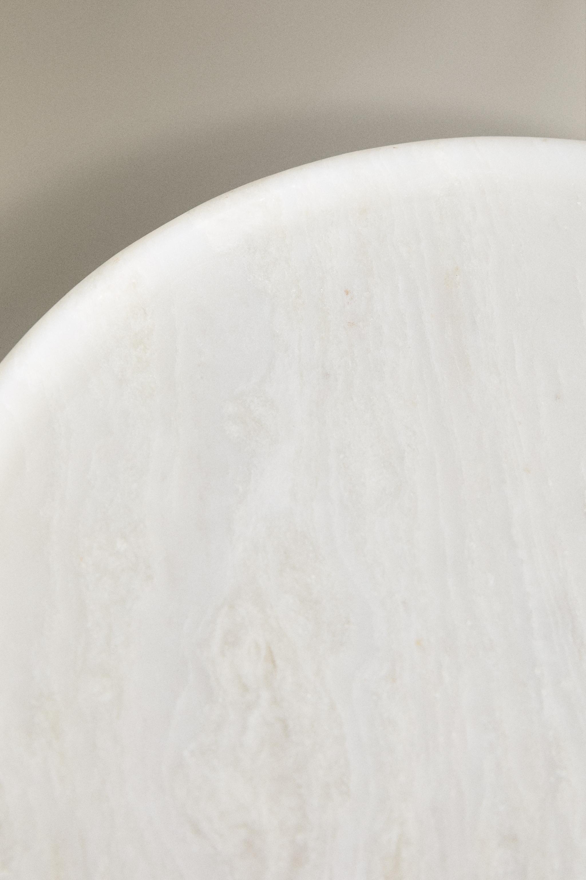 PLATEAU SALLE DE BAIN MARBRE BLANC