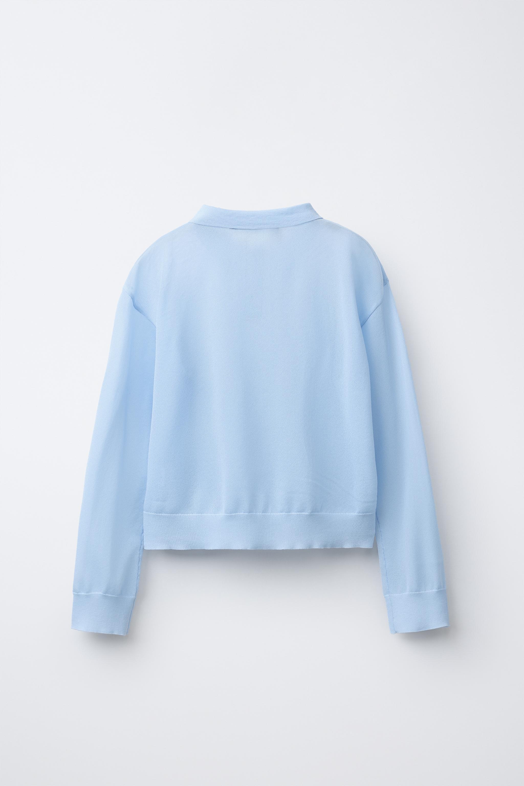 11747391 ニット ブルー ロールプチハイネックラーベン編オーバーサイズニット＜大きい